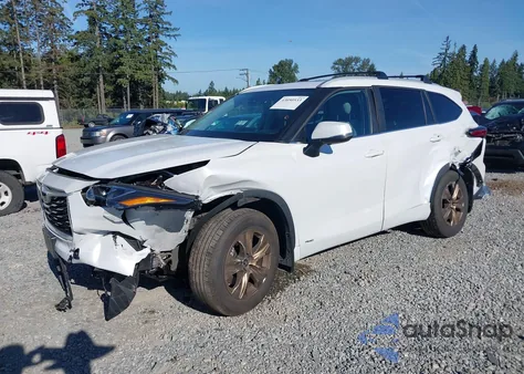 2023 Toyota Highlander Hybrid Xle Bronze from USA, damaged, VIN 5TDABRCH3PS587614